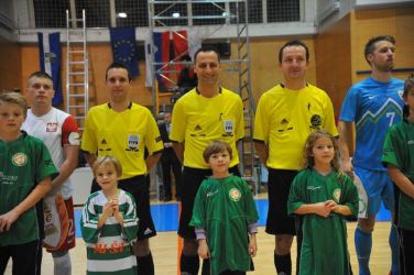 V končnici 1.SFL bodo dejavne "tojke", na sliki Zahovič, Nikolič in Bubulj Foto: D.P. www.futsal.si