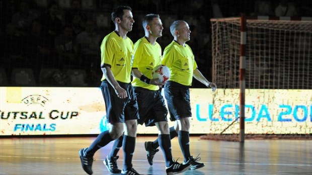 Borut Šivic, Gábor Kovács in Oleg Ivanov na finalu FUTSAL CUP 2012 